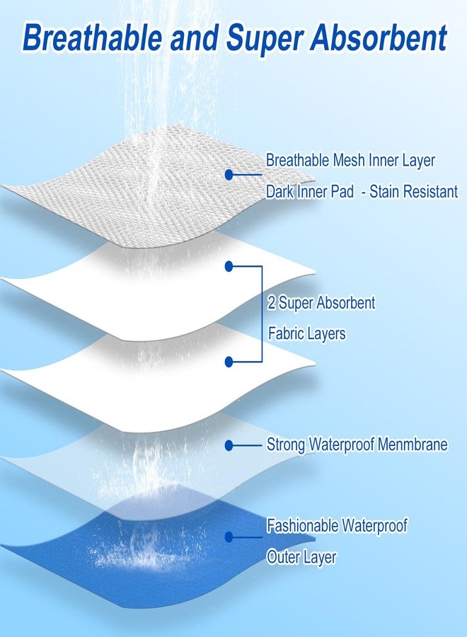 دونو أحزمة بطن قابلة للغسل من دونو للكلاب الذكور، عبوة من 3 قطع، حفاضات كلاب قابلة لإعادة الاستخدام، أغطية فائقة الامتصاص للكلاب والجراء الذكور، أزرق، أسود، رمادي، كبير - Image 3